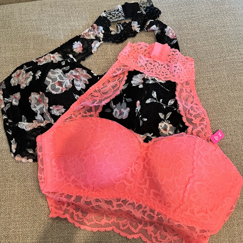 XS PINK push-up bralettes (set of 2)